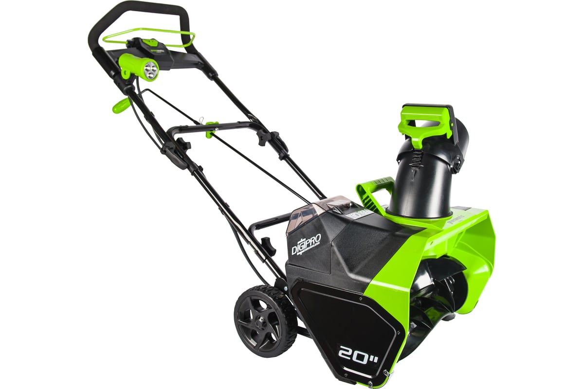Аккумуляторный бесщеточный снегоуборщик Greenworks GD40STK4 2600607 ...