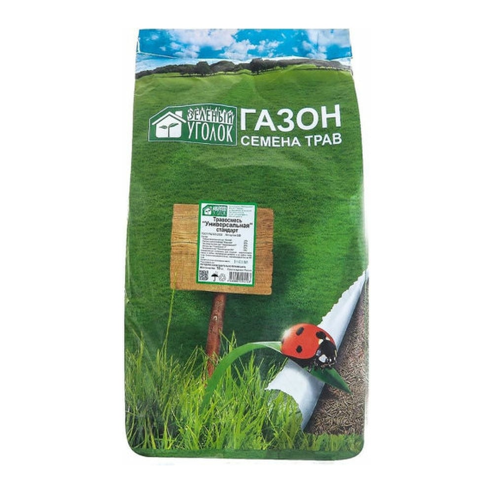 Семена газона Зеленый уголок  Универсальная Стандарт 10 кг .