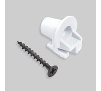 Изолятор для деревянных стоек к электроизгороди + саморез ТОР 100 шт в упаковке ИТА