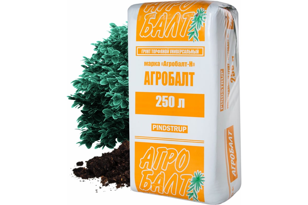 Грунт для рассады Агробалт торфянной нейтрализвоанный 250 л Н250 ...
