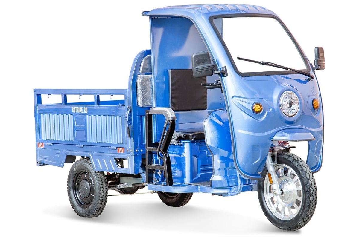 Грузовой электротрицикл Rutrike Гермес Pro 1500 72V1500W темно-синий матовый-2753  024457-2753 - выгодная цена, отзывы, характеристики, фото - купить в Москве  и РФ