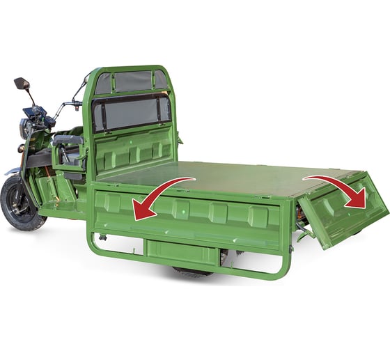 Грузовой электротрицикл Rutrike Маяк 1600 60V1000W серый-2748 024454-2748