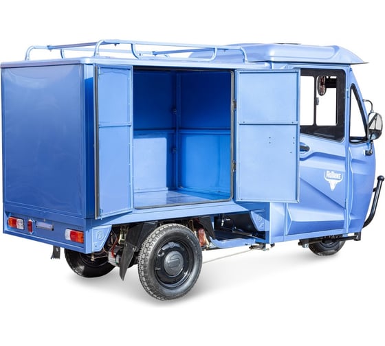 Грузовой электротрицикл Rutrike КАРГО Кабина Дуал темно-синий 024460-2758