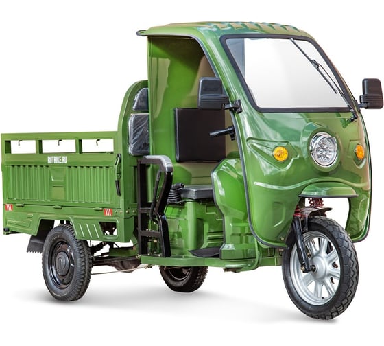 Грузовой электротрицикл Rutrike Гермес 1500 60V1200W, темно-зеленый 024456-2752