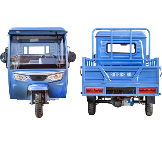 Грузовой электротрицикл Rutrike Фактор 2600 60V2000W темно-синий матовый-2754 024459-2754
