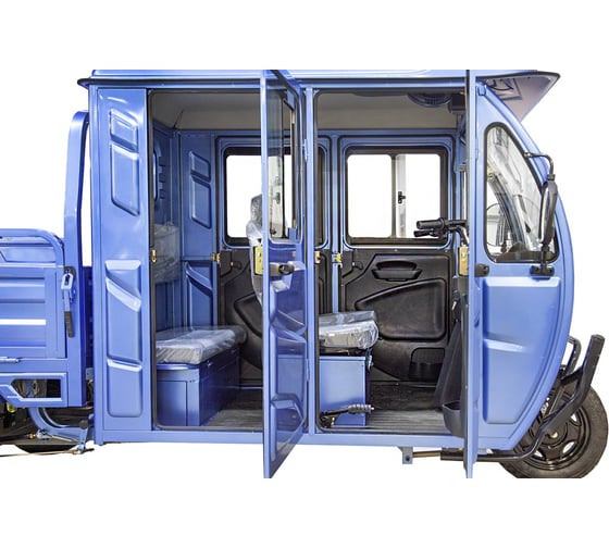 Грузовой электротрицикл Rutrike Рейс 1300 60V1200W темно-синий матовый-2740 024458-2740