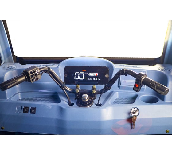 Грузовой электротрицикл Rutrike Рейс 1300 60V1200W темно-синий матовый-2740 024458-2740