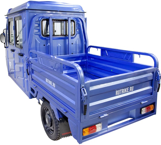 Грузовой электротрицикл Rutrike Рейс 1300 60V1200W темно-синий матовый-2740 024458-2740