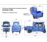 Грузовой электротрицикл Rutrike Рейс 1300 60V1200W темно-синий матовый-2740 024458-2740 2