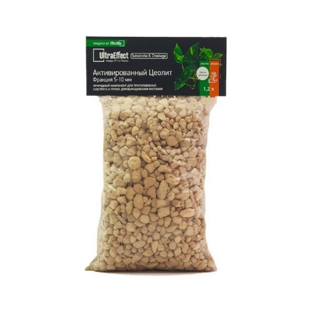 Субстрат & Дренаж EffectBio Ultra Effect EcoLine Активированный цеолит ...