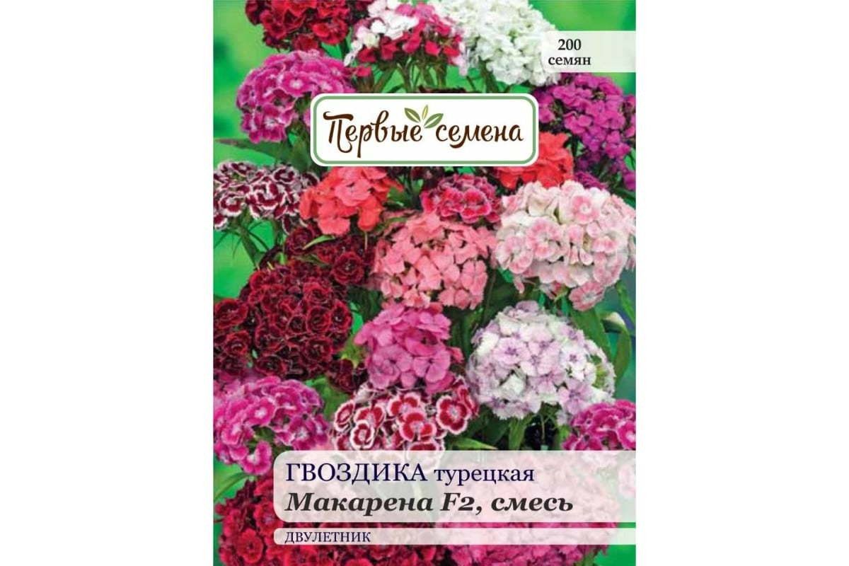 Семена Первые семена Гвоздика турецкая Макарена F2, смесь 023392-1Семена