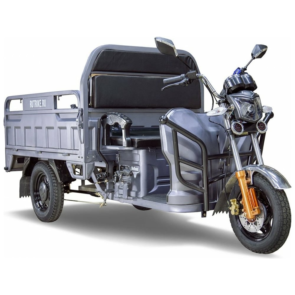 Грузовой электротрицикл Rutrike Гибрид 1500 60V1000W серый 021345-2053 -  выгодная цена, отзывы, характеристики, фото - купить в Москве и РФ