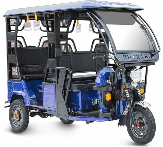 Трицикл Rutrike Рикша 60V1000W синий 022471-2443