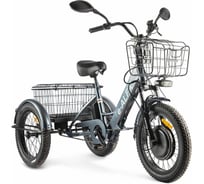 Трицикл GREEN CITY e-ALFA Trike темно-серый-2585 023322-2585