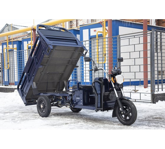 Грузовой электротрицикл Rutrike D4 1800 60V1500W синий 023293-2494