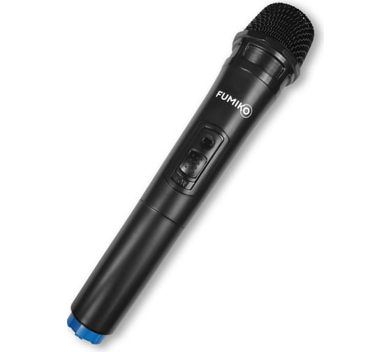 Портативная колонка FUMIKO CONCERT подсветка микрофон и пульт черная FBS48-01