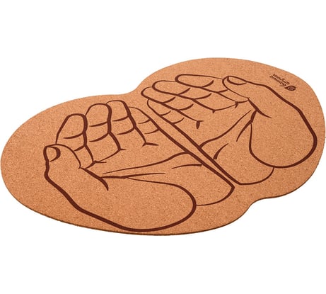 Пробковый коврик для бани и сауны Банные штучки Ладони 43х30 см 40241