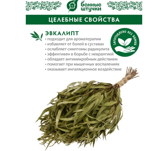 Эвкалиптовый веник Банные Штучки 3691