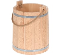 Ведро с орнаментом Банные Штучки Цветы, 9 л 33427