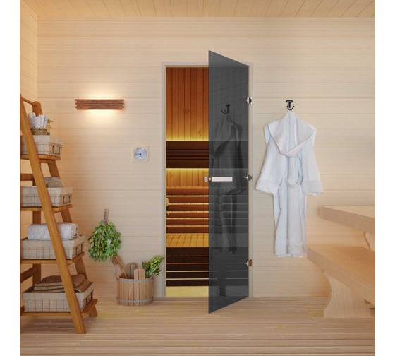 Дверь DoorWood графит. 2000x700 мм DW03503