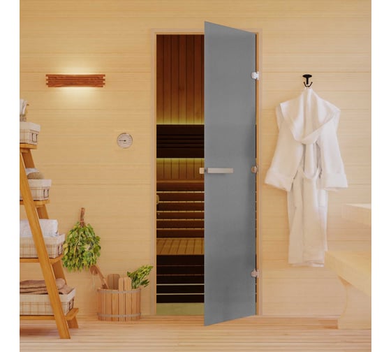 Дверь DoorWood графит матовый. 2000x700 мм DW03505