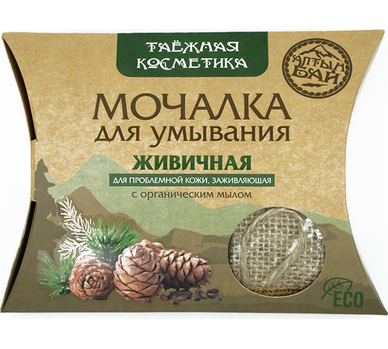 Мочалка Алтын Бай для умывания живичная, 60г УТ-00011972 1