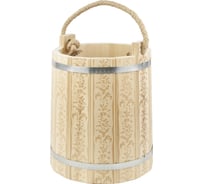 Ведро Банная линия 18 л, тиснение arto 12-701