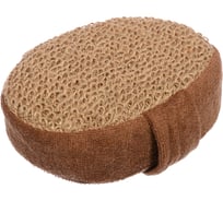 Объемная овальная мочалка из рами Банные Штучки с хлопком, 10х15х5 см 40360