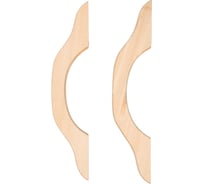 Большая дверная ручка Банные штучки 385х52х6 мм, липа, 2 шт. 03596