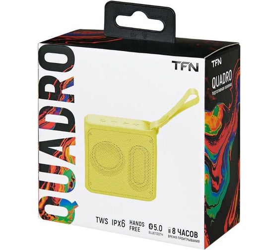 Портативная колонка TFN Quadro lemon TFN-BS03-01LE