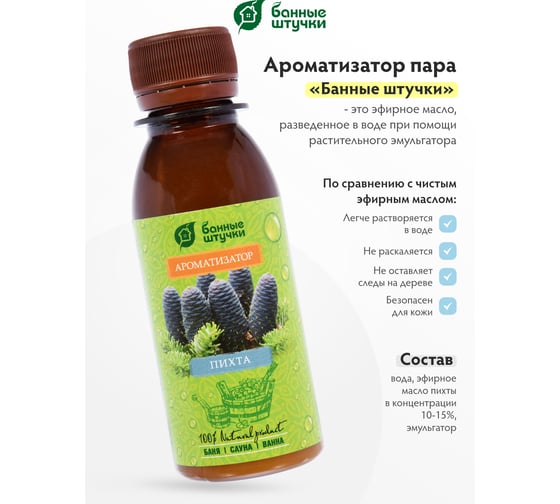 Ароматизатор Банные Штучки 120 мл Пихта 30029