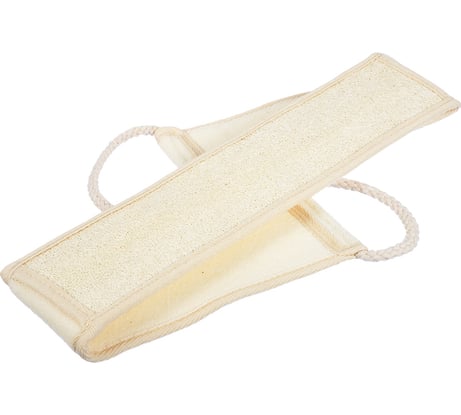 Мочалка из люфы Банные Штучки лента с сегментами, с хлопком 40007