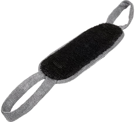 Мужская двухсторонняя мочалка из полипропилена Банные Штучки 37х13 см, 57х13 см с ручками 40175