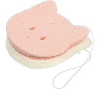 Губка Котенок с экстрактом тофу Банные штучки 9.5х9х4 см 30 40186