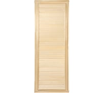 Глухая дверь Банные Штучки горизонтальная 1,9x0,7 м, липа Класс А, коробка из сосны, 03323