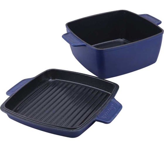 Казан с крышкой AMERCOOK квадратный 24 см, серия le pluriel ii AC0112805.24PE