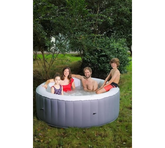 СПА-бассейн MSpa 204x70см Pebble 930л, круглый, аэромассаж LR062U-GR