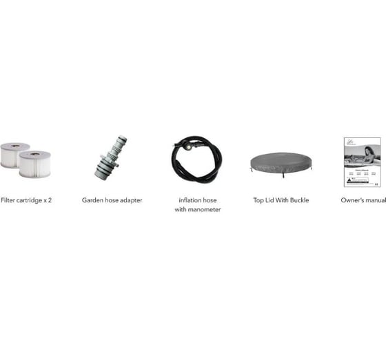 СПА-бассейн MSpa 180x70см Pebble 700л, круглый, аэромассаж LR042U-GR