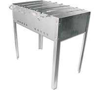 Сборный мангал НАШ ИНСТРУМЕНТ 500х300х140 мм + шампура, в картоне 085001-001-001