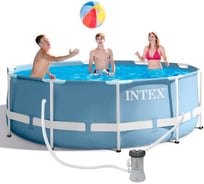 Каркасный бассейн Intex Prism Frame 305х99см, насос, лестница 26706
