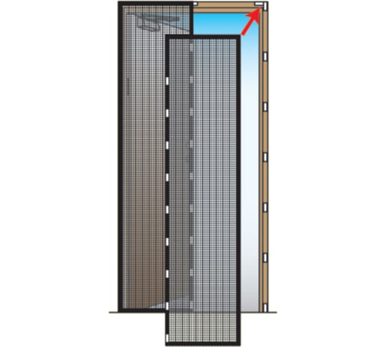 Москитная черная сетка Уютомания УТ-4000, 100х220 см (20) Р1-00006261