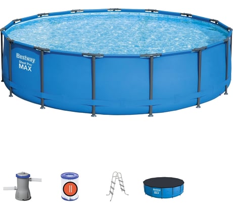 Каркасный бассейн Bestway 427х107 см, 13030 л, 3028 л/ч 56950 BW 006190