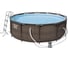 Каркасный бассейн Bestway Ротанг, 366х100 см, 9150 л, 2006 л/ч, лестница 56709 BW 006199 1