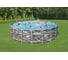 Каркасный бассейн Bestway Камень 610x132см, 9463л/ч, попл.-дозатор 56883 BW 2