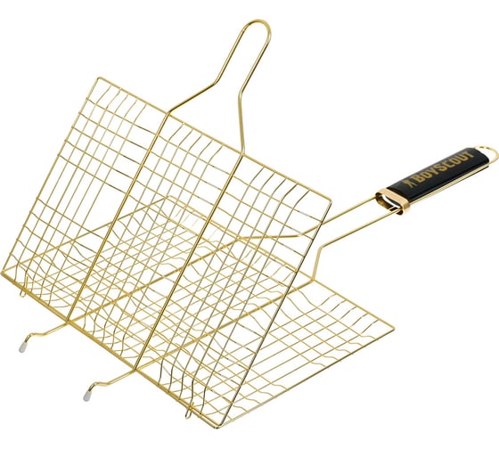 Решетка-гриль для 6 порций блюд BOYSCOUT GOLD, 54+5x33x22x2,5 cм 61908