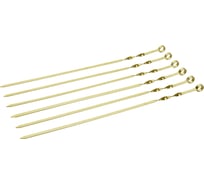 Набор плоских шампуров BOYSCOUT 60 см, 6 шт, в блистере GOLD / 12 61919