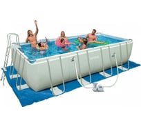 Каркасный прямоугольный бассейн Bestway 549х274х122 см, 14812 л, 5678 л/ч 56465 BW 008927