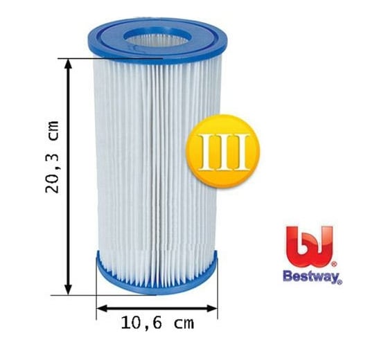 Каркасный прямоугольный бассейн Bestway 549х274х122 см, 14812 л, 5678 л/ч 56465 BW 008927
