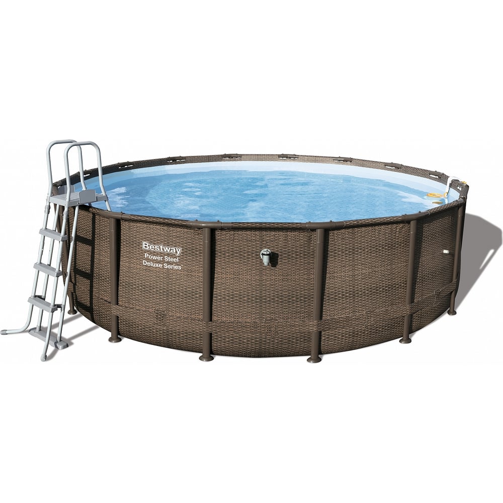Каркасный бассейн Bestway Power Steel Deluxe 488x122см, 19480л 56666 BW ...