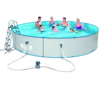 Стальной бассейн Bestway Hydrium Splasher Pool Set 460х90 см, 14110 л, 2006л/ч, лестница 56386 BW
